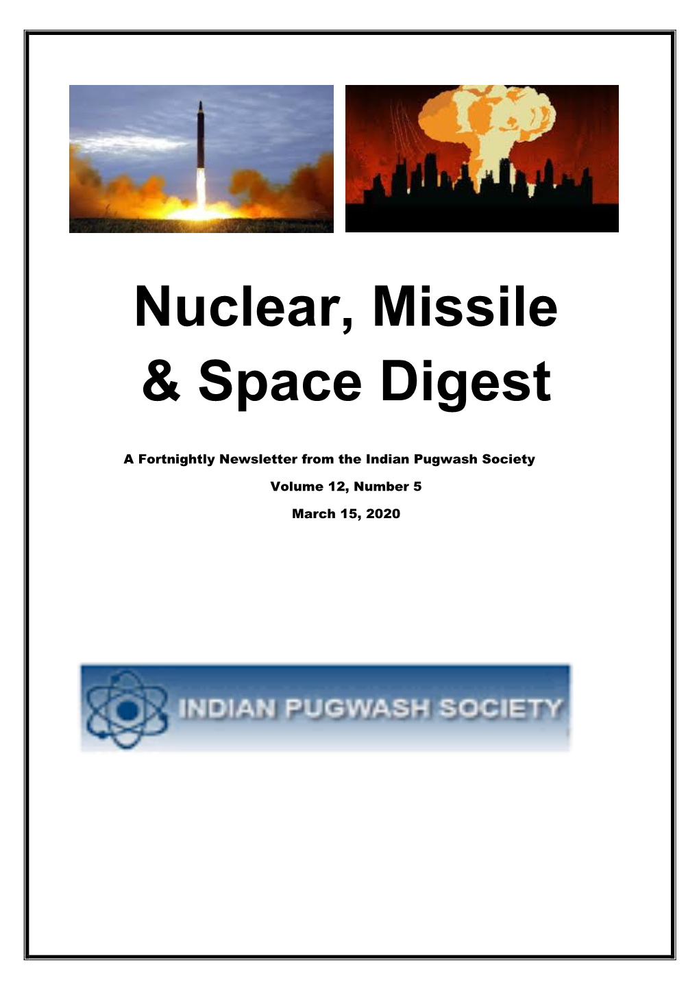 Asian Nuclear, Missile and Space Digest