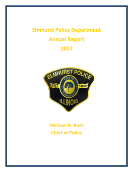 Elmhurst Police Department Annual Report 2017