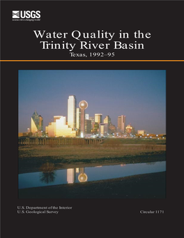 Water Quality in the Trinity River Basin, Texas, 1992–95