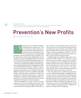 Prevention's New Profits