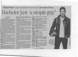 Bachelor Just 'A Simple Guy'