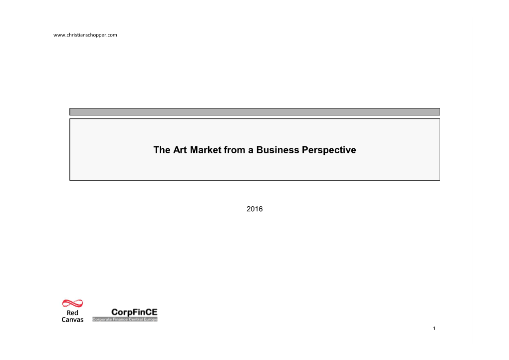 The Art Market from a Business Perspective