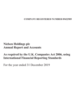 Nielsen Holdings Plc Annual Report and Accounts As Required by The