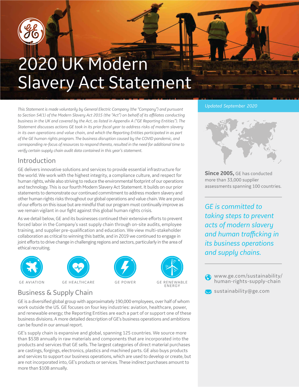 2020 UK Modern Slavery Act Statement