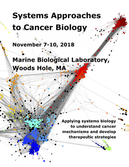 Systems Approaches to Cancer Biology – 2018 Meeting