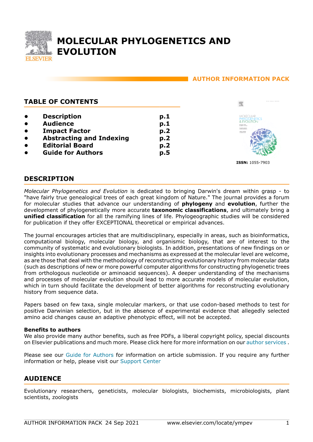 Molecular Phylogenetics and Evolution