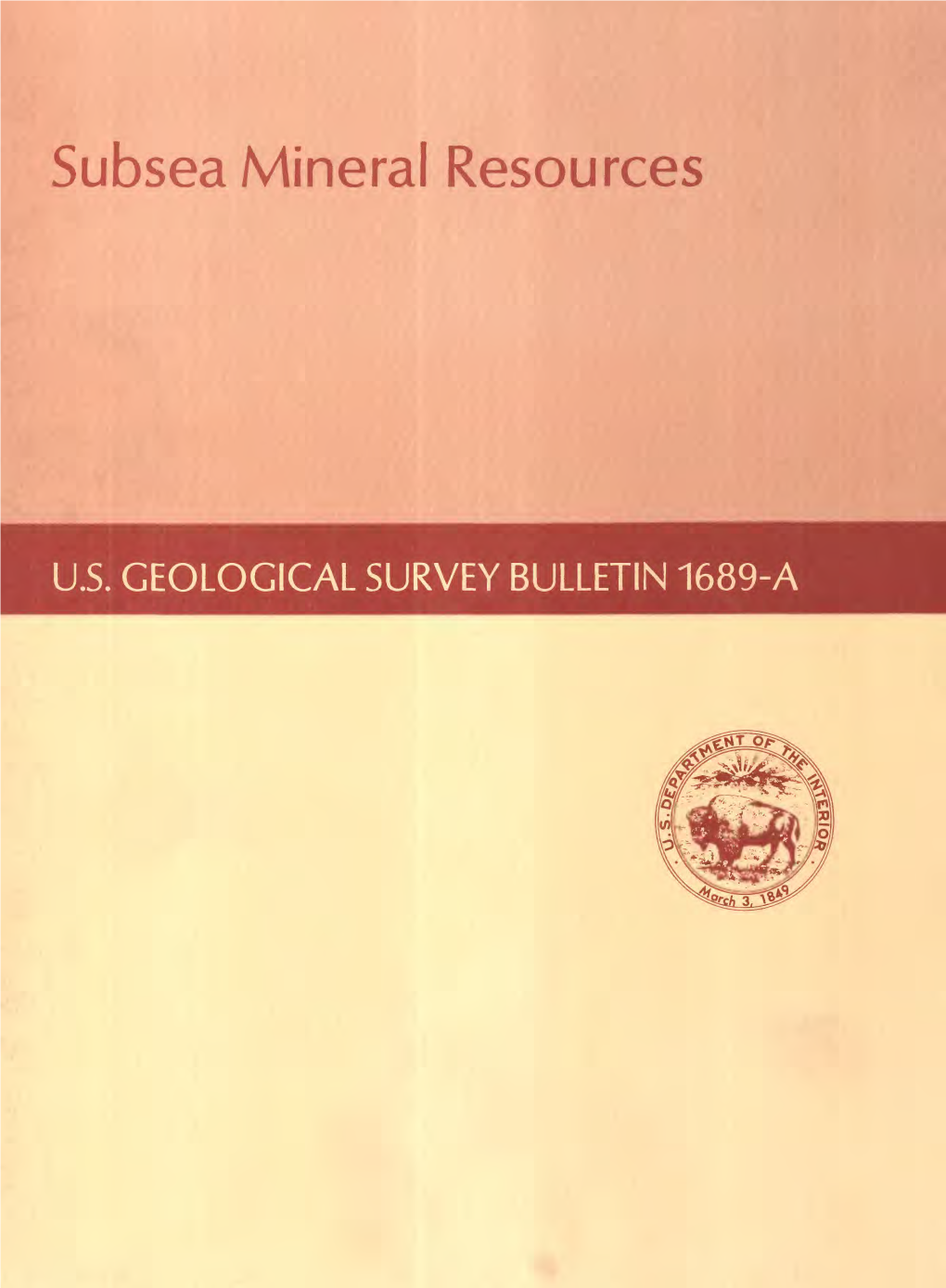 Subsea Mineral Resources