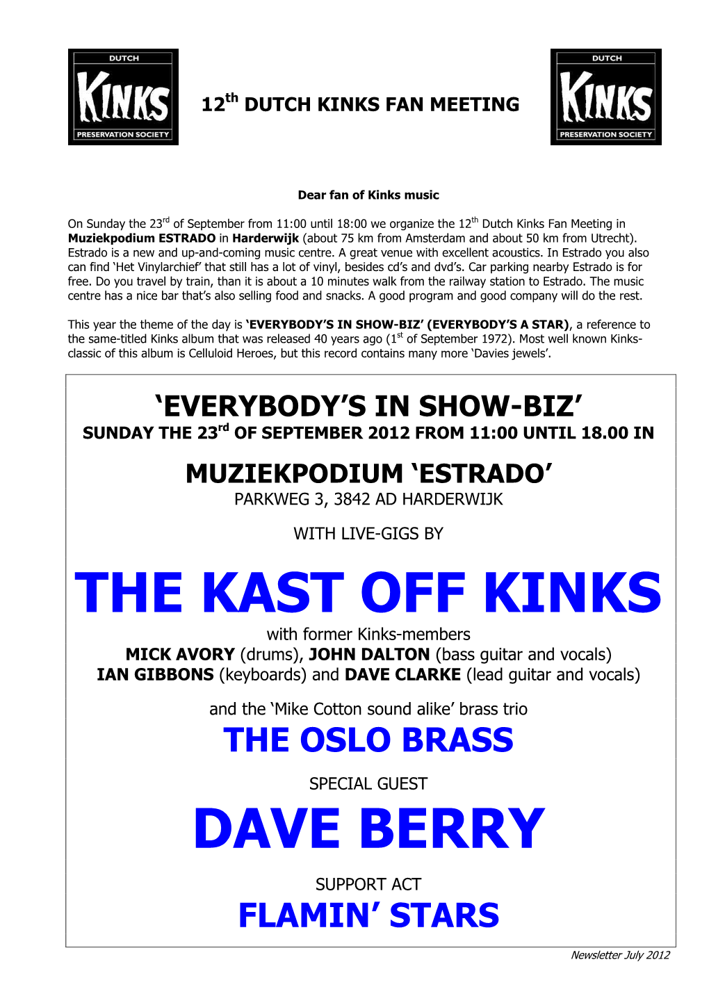 DKFM 12 Newsletter 2012