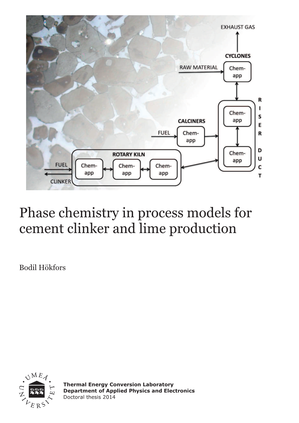 Phase Chemistr\ in Process Models for Cement Clinker and Lime Production