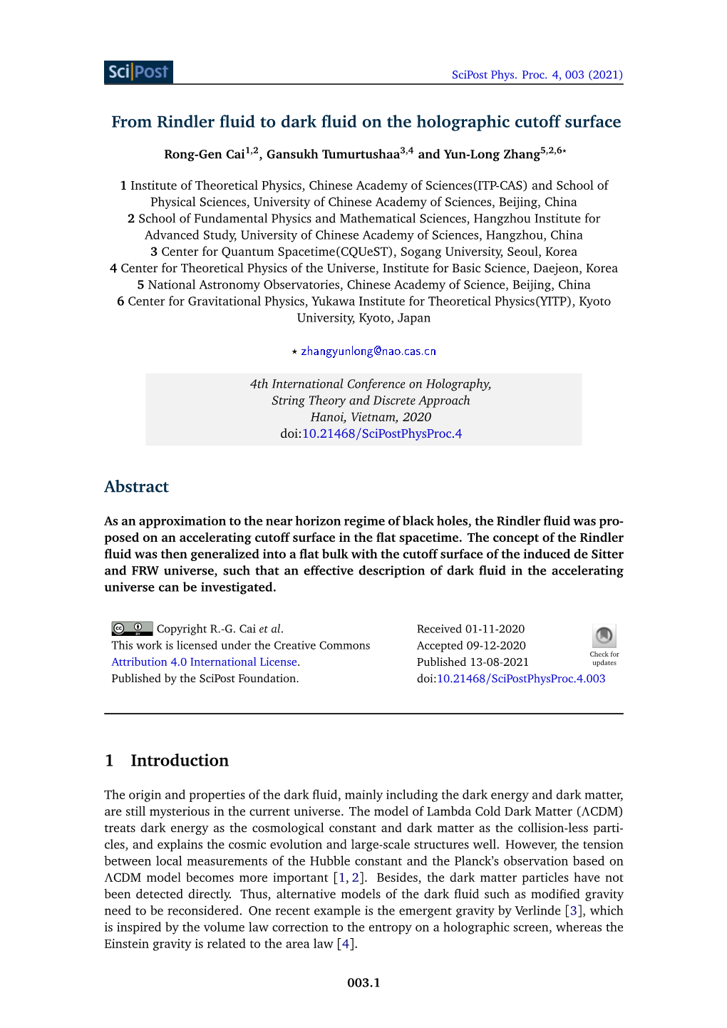 From Rindler Fluid to Dark Fluid on the Holographic Cutoff Surface Abstract