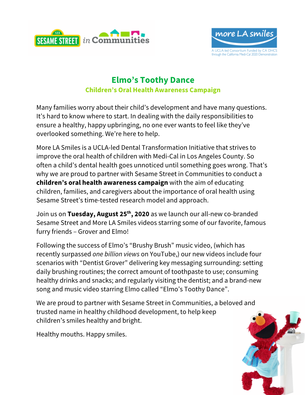 Elmo's Toothy Dance