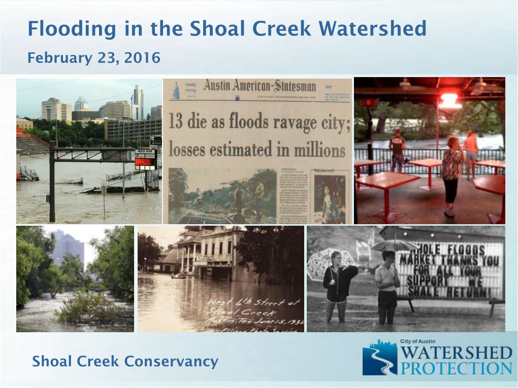 Flooding in the Shoal Creek Watershed February 23, 2016