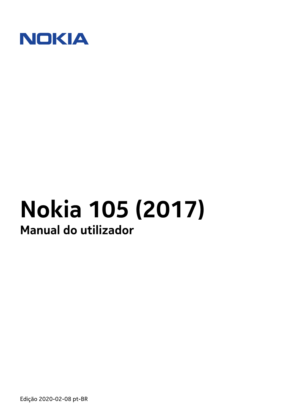 Nokia 105 (2017) Manual Do Utilizador