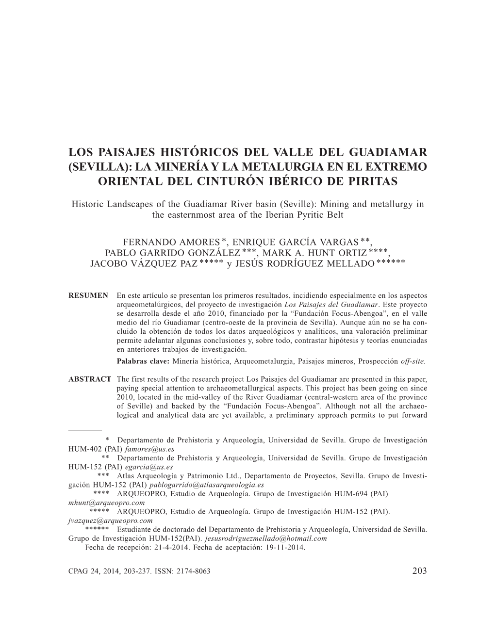 Sevilla): La Minería Y La Metalurgia En El Extremo Oriental Del Cinturón Ibérico De Piritas