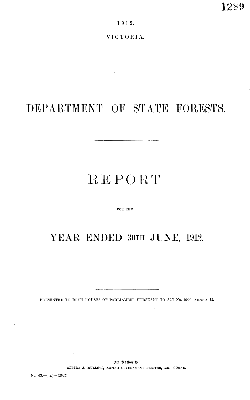 Department of State Forest&