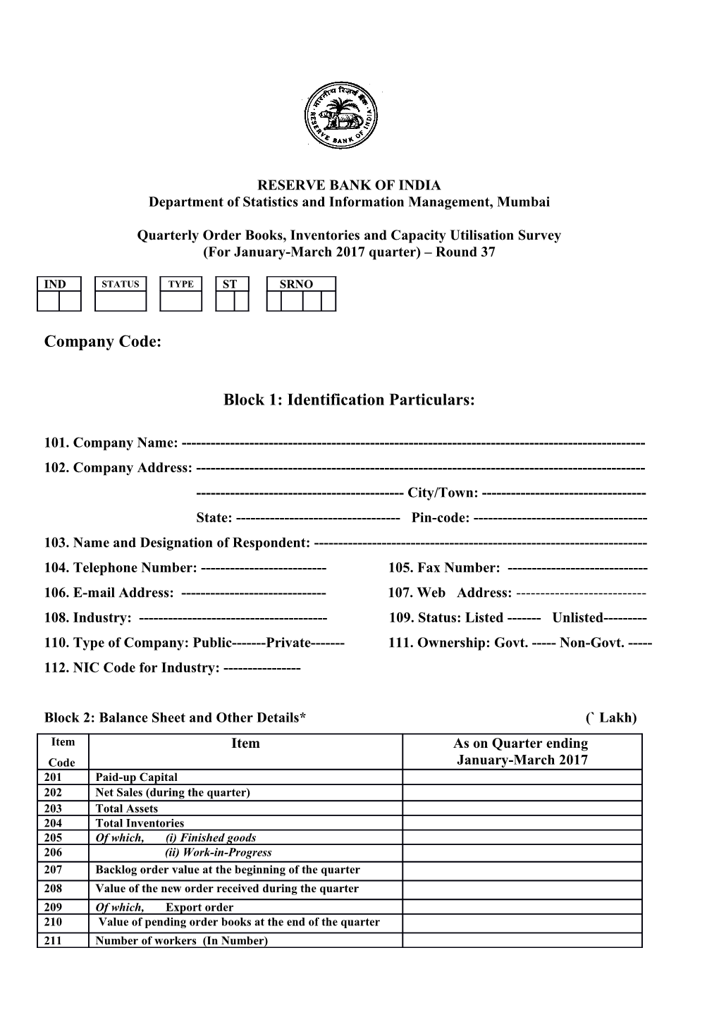 Department of Statistics and Information Management, Mumbai