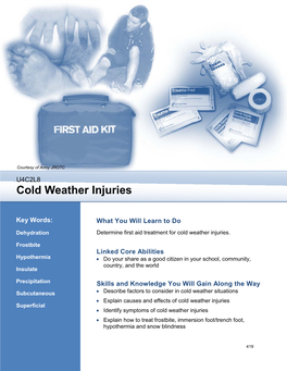 Cold Weather Injuries