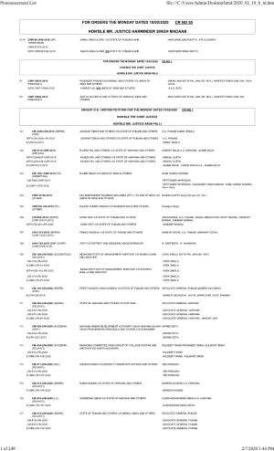 Pronouncement List File:///C:/Users/Admin/Desktop/Html/2020 02 10 B M.Htm