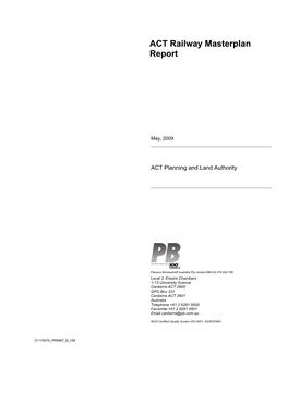 ACT Railway Masterplan Report