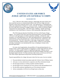 United States Air Force Judge Advocate General's Corps