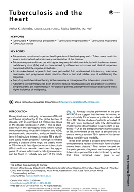 Tuberculosis and the Heart