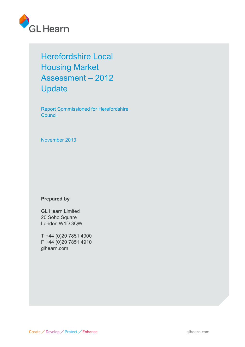 Herefordshire Local Housing Market Assessment – 2012 Update