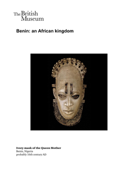 Benin: an African Kingdom