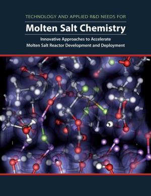 Molten Salt Chemistry Workshop
