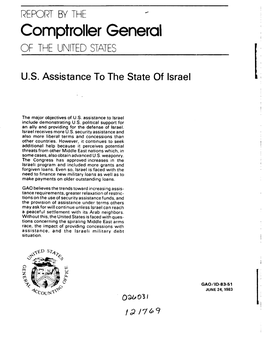 ID-83-51 U.S. Assistance to the State of Israel