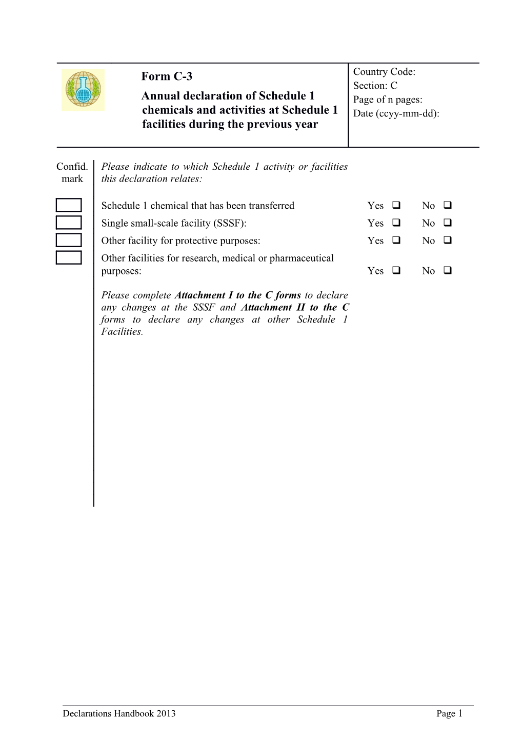 Declarations Handbook 2013Page 1