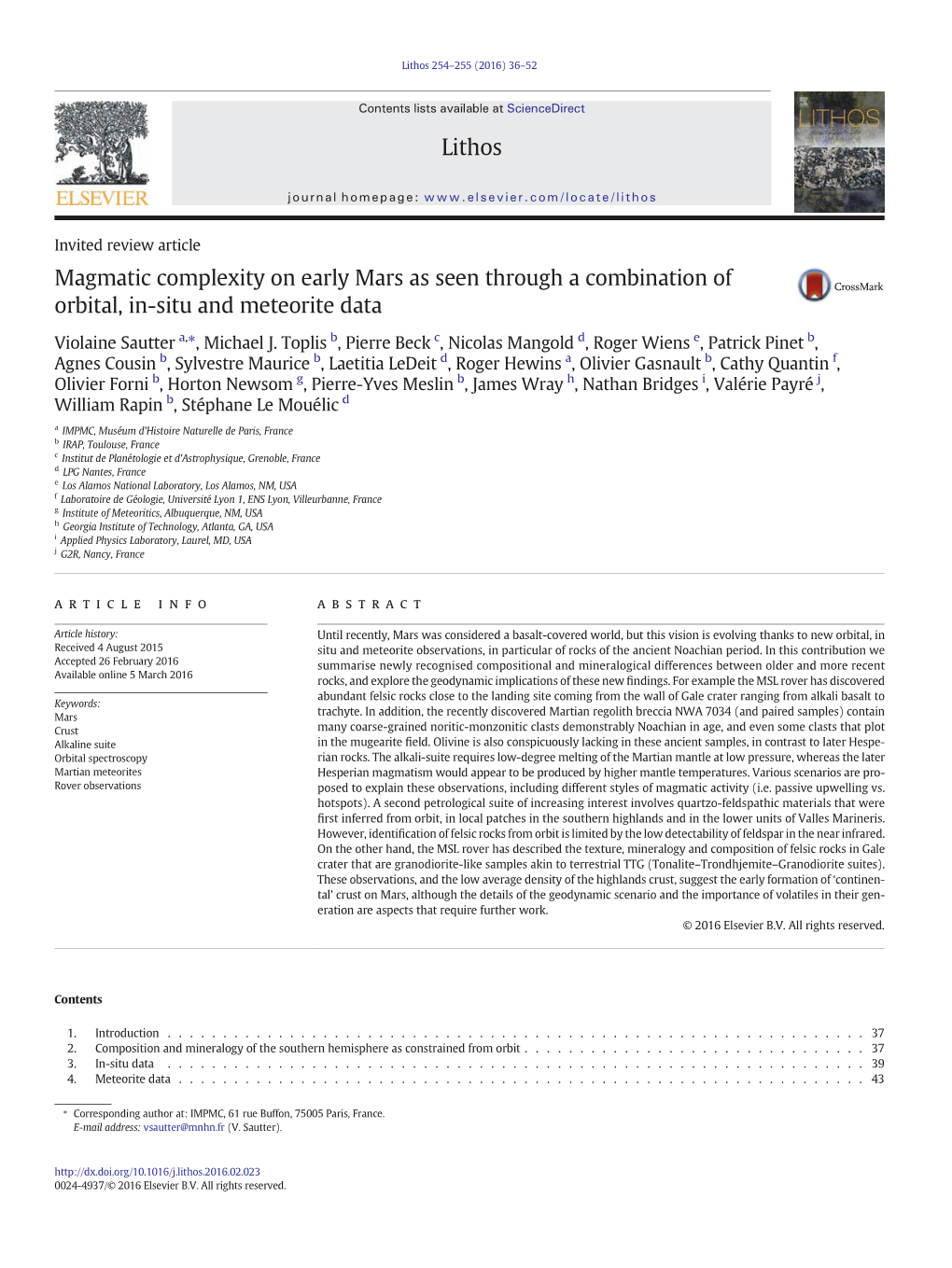 Magmatic Complexity on Early Mars As Seen Through a Combination of Orbital, In-Situ and Meteorite Data