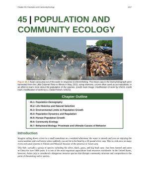 45 | Population and Community Ecology 1317 45 | POPULATION and COMMUNITY ECOLOGY