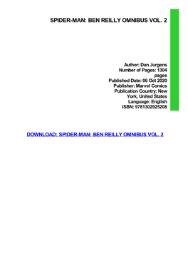 {Dоwnlоаd/Rеаd PDF Bооk} Spider-Man: Ben Reilly Omnibus