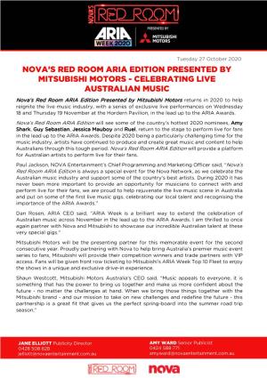 Nova's Red Room Aria Edition