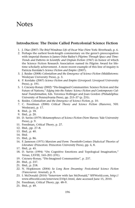 Introduction: the Desire Called Postcolonial Science Fiction