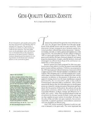 Gem-Quality Green Zoisite