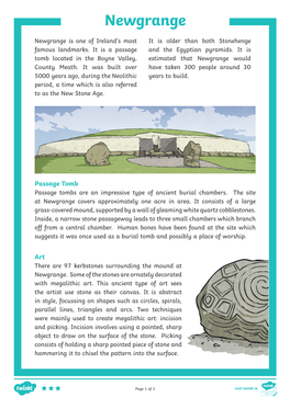 Newgrange Reading Comprehension