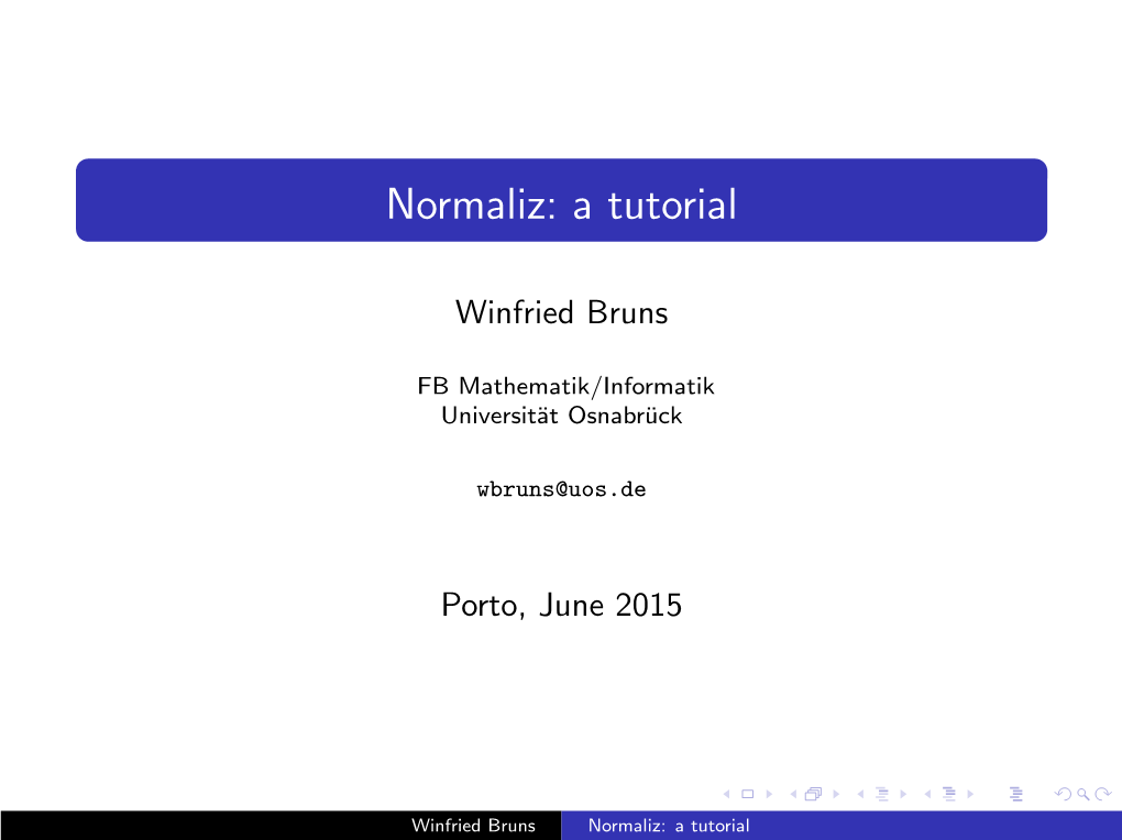 Normaliz: a Tutorial