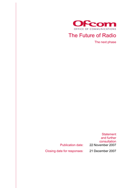 Future of Radio the Next Phase