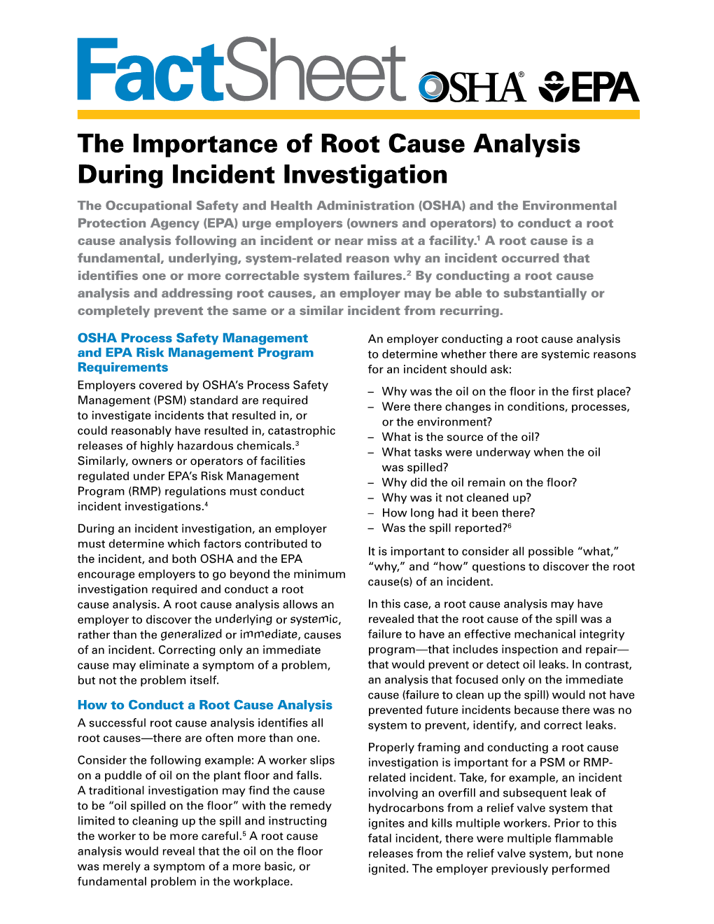 The Importance of Root Cause Analysis During Incident Investigation