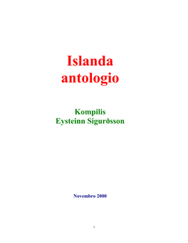 Islanda Antologio