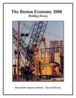 The Boston Economy 2008 Holding Strong