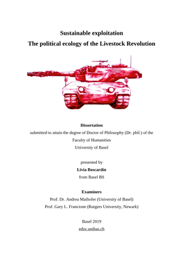 Sustainable Exploitation the Political Ecology of the Livestock Revolution