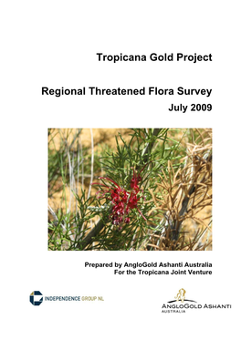 Regional Threatened Flora Survey July 2009