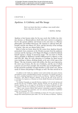 Apuleius: a Celebrity and His Image