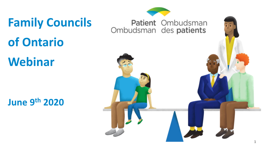 Family Councils of Ontario Webinar