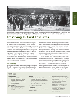 Preserving Cultural Resources