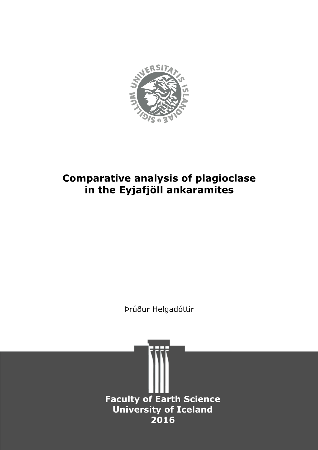 Comparative Analysis of Plagioclase in the Eyjafjöll Ankaramites