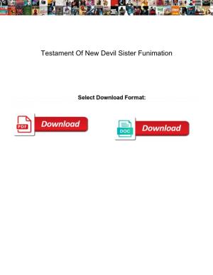 Testament of New Devil Sister Funimation