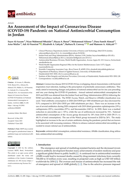COVID-19) Pandemic on National Antimicrobial Consumption in Jordan